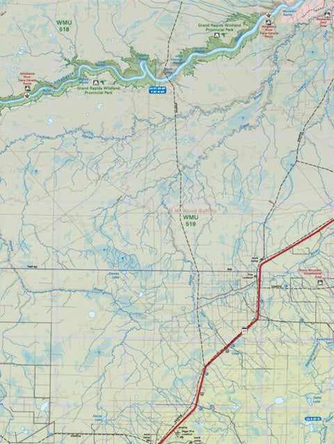 NOAB54 Horse River - Northern Alberta Topo