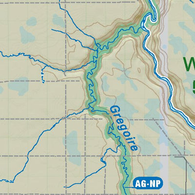 NOAB55 Gregoire Lake - Northern Alberta Topo