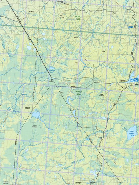 NOAB62 Jackpine Lake - Northern Alberta Topo