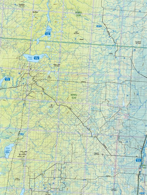 NOAB63 Sawn Lake - Northern Alberta Topo