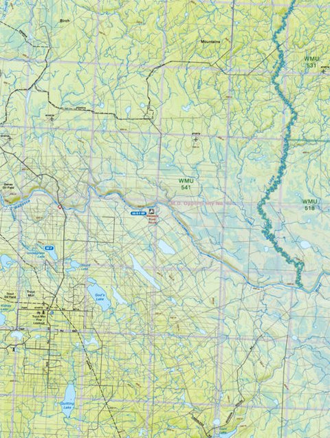 NOAB65 God's Lake - Northern Alberta Topo