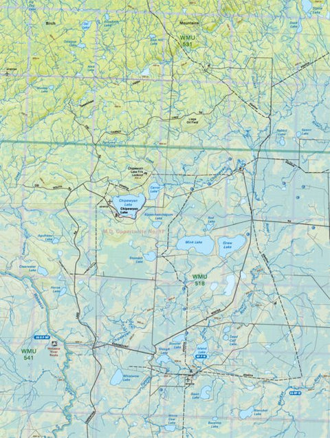 NOAB66 Chipewyan Lake - Northern Alberta Topo