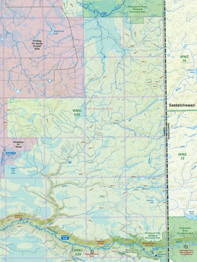 NOAB70 Clearwater River - Northern Alberta Topo