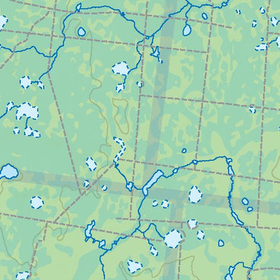 NOAB71 Chinchaga Wildland Prov Park - Northern Alberta Topo