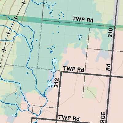 NOAB74 Kemp River - Northern Alberta Topo