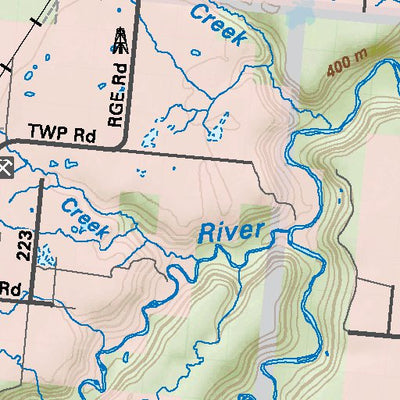 NOAB74 Kemp River - Northern Alberta Topo