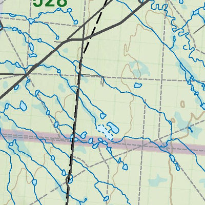 NOAB75 Bison Lake - Northern Alberta Topo