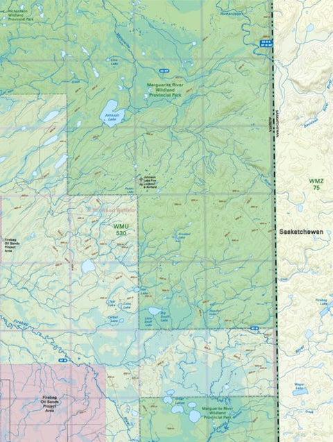 NOAB83 Johnson Lake - Northern Alberta Topo