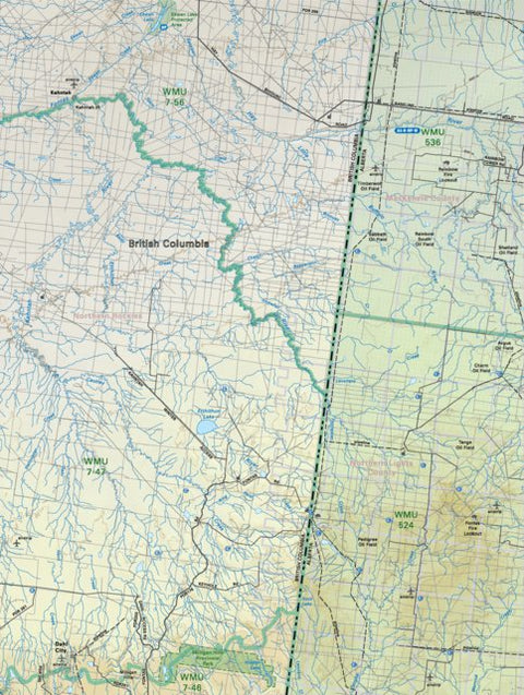 NOAB84 Foulwater Creek - Northern Alberta Topo