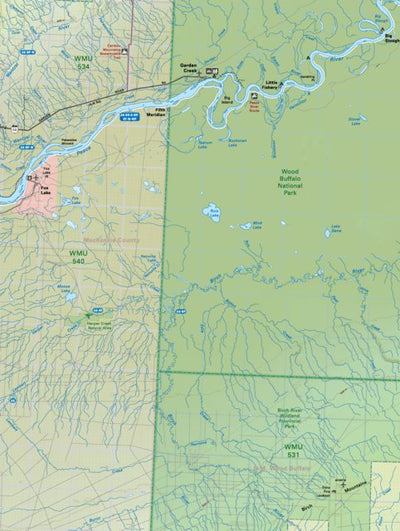 NOAB88 Garden Creek - Northern Alberta Topo