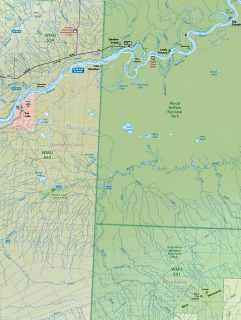 NOAB88 Garden Creek - Northern Alberta Topo