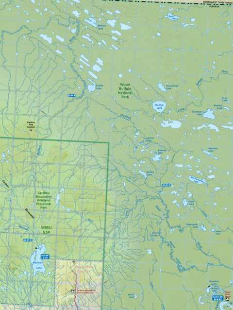 NOAB95 Buffalo River - Northern Alberta Topo