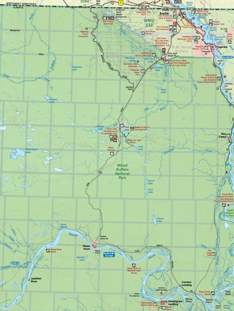 NOAB96 Fort Smith - Northern Alberta Topo