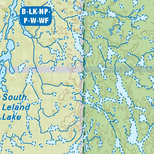 NOAB97 Lake Athabasca Northern Alberta Topo Map by Backroad Mapbooks