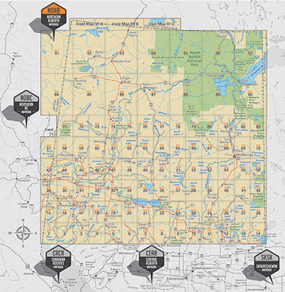 Backroad Mapbook Northern Alberta (NOAB Map Bundle)