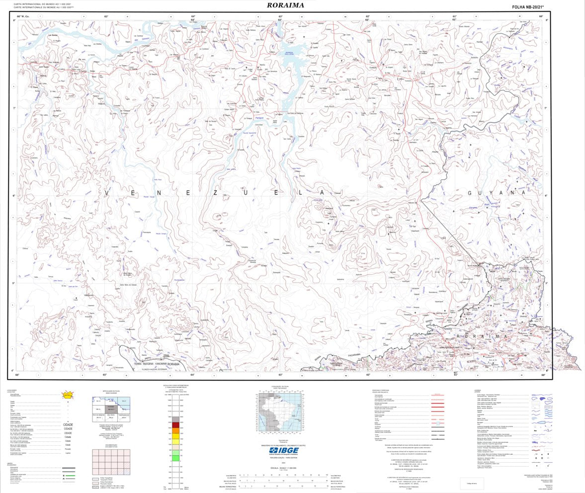 Mt Roraima Maps Roraima Map by ENGESAT INTERNATIONAL | Avenza Maps