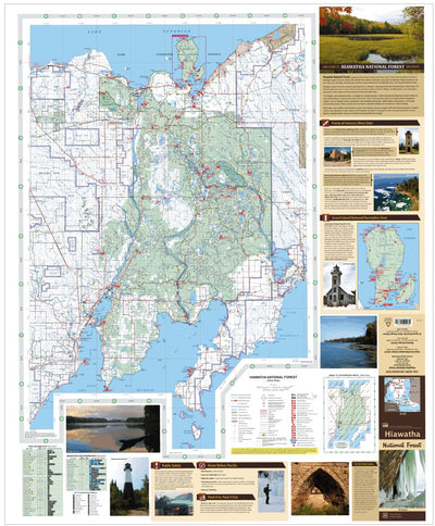 Hiawatha National Forest Visitor Map West