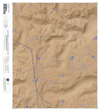 Victoria Lake, Colorado 7.5 Minute Topographic Map - Color Hillshade