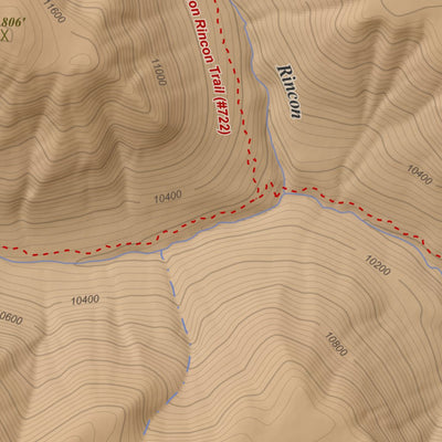 Victoria Lake, Colorado 7.5 Minute Topographic Map - Color Hillshade