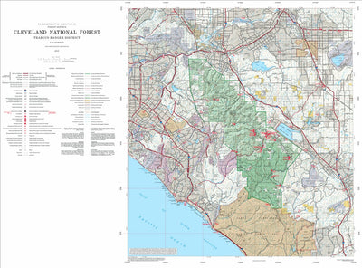 Cleveland National Forest Visitor Map (North)