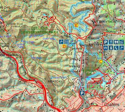 Heysen Trail map 2b - Bridgewater to Stone Hut Road