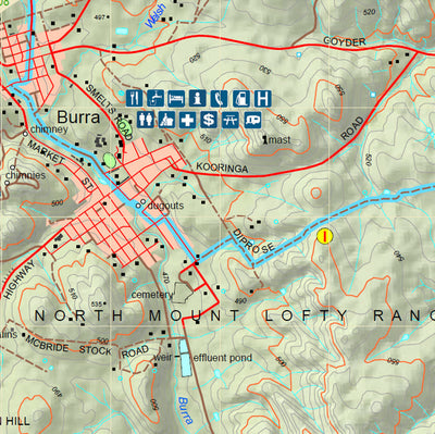 Heysen Trail map 3d - Tothill Gap to Burra