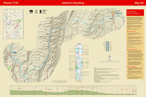 Heysen Trail map 4c - Hallett to Spalding