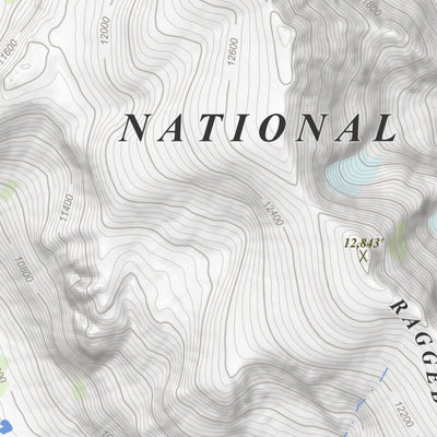 Mount Goddard, California 7.5 Minute Topographic Map