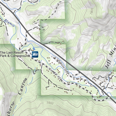 Serviceberry Mountain, Colorado 7.5 Minute Topographic Map
