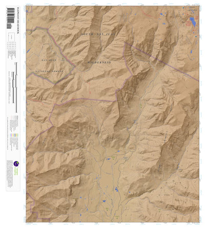 Elephant Head Rock, Colorado 7.5 Minute Topographic Map - Color Hillshade