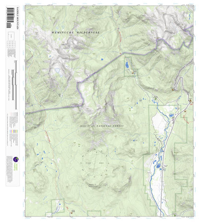 Saddle Mountain, Colorado 7.5 Minute Topographic Map