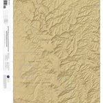 Druid Arch, Utah 7.5 Minute Topographic Map - Color Hillshade