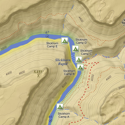Slickhorn Canyon West, Utah 7.5 Minute Topographic Map - Color Hillshade