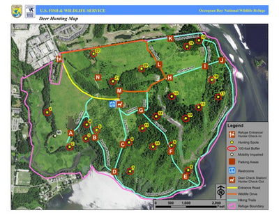 Occoquan Bay NWR Deer Hunt Map 2018