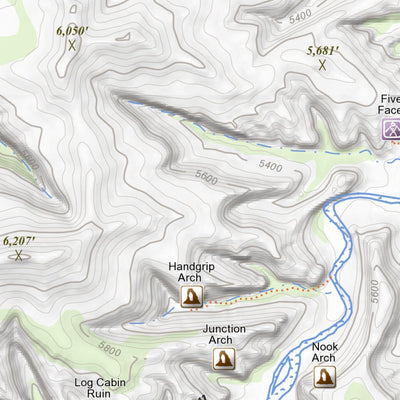 South Six Shooter Peak, Utah 7.5 Minute Topographic Map