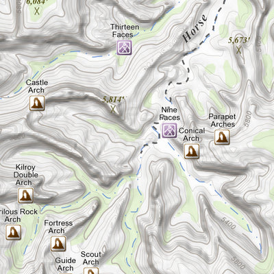 South Six Shooter Peak, Utah 7.5 Minute Topographic Map
