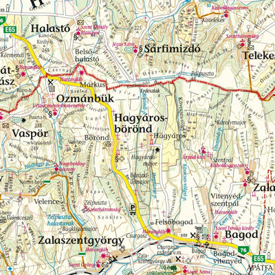 Vas megye térkép szett map bundle