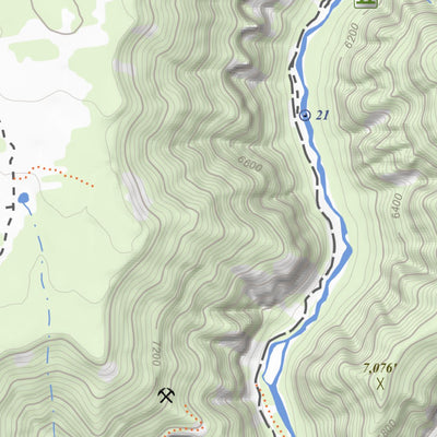 Secret Canyon, Colorado 7.5 Minute Topographic Map
