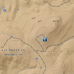 Lone Cone, Colorado 7.5 Minute Topographic Map - Color Hillshade