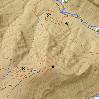 Joe Davis Hill, Colorado 7.5 Minute Topographic Map - Color Hillshade