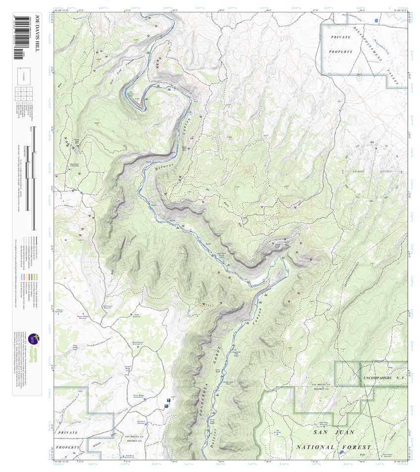 Joe Davis Hill, Colorado 7.5 Minute Topographic Map by Apogee Mapping ...