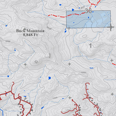 Colorado GMU 214 Topographic Hunting Map