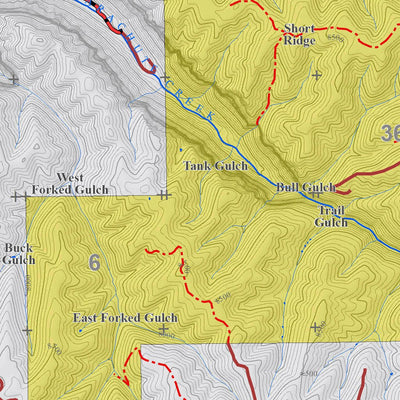 Colorado GMU 32 Topographic Hunting Map