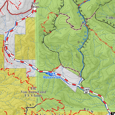Colorado GMU 33 Topographic Hunting Map