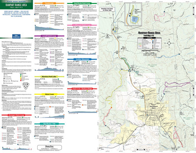 Trail Map#12, Rampart Range Area, Pikes Peak Region Series