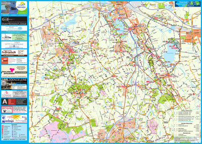 Arthuur fietsknooppunten routekaart Kop van Drenthe 2019