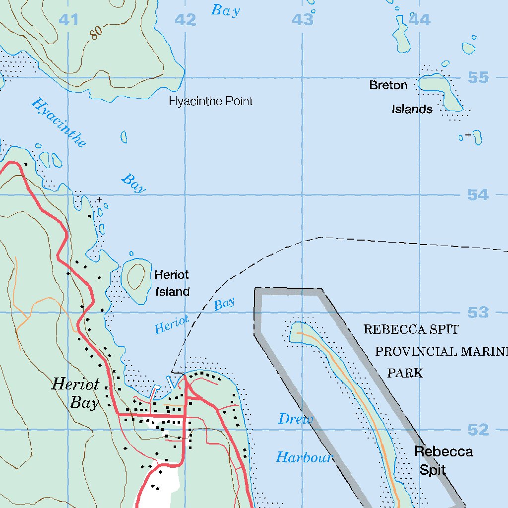 Quadra Island, BC (092K03 CanMatrix) Map by Natural Resources Canada ...