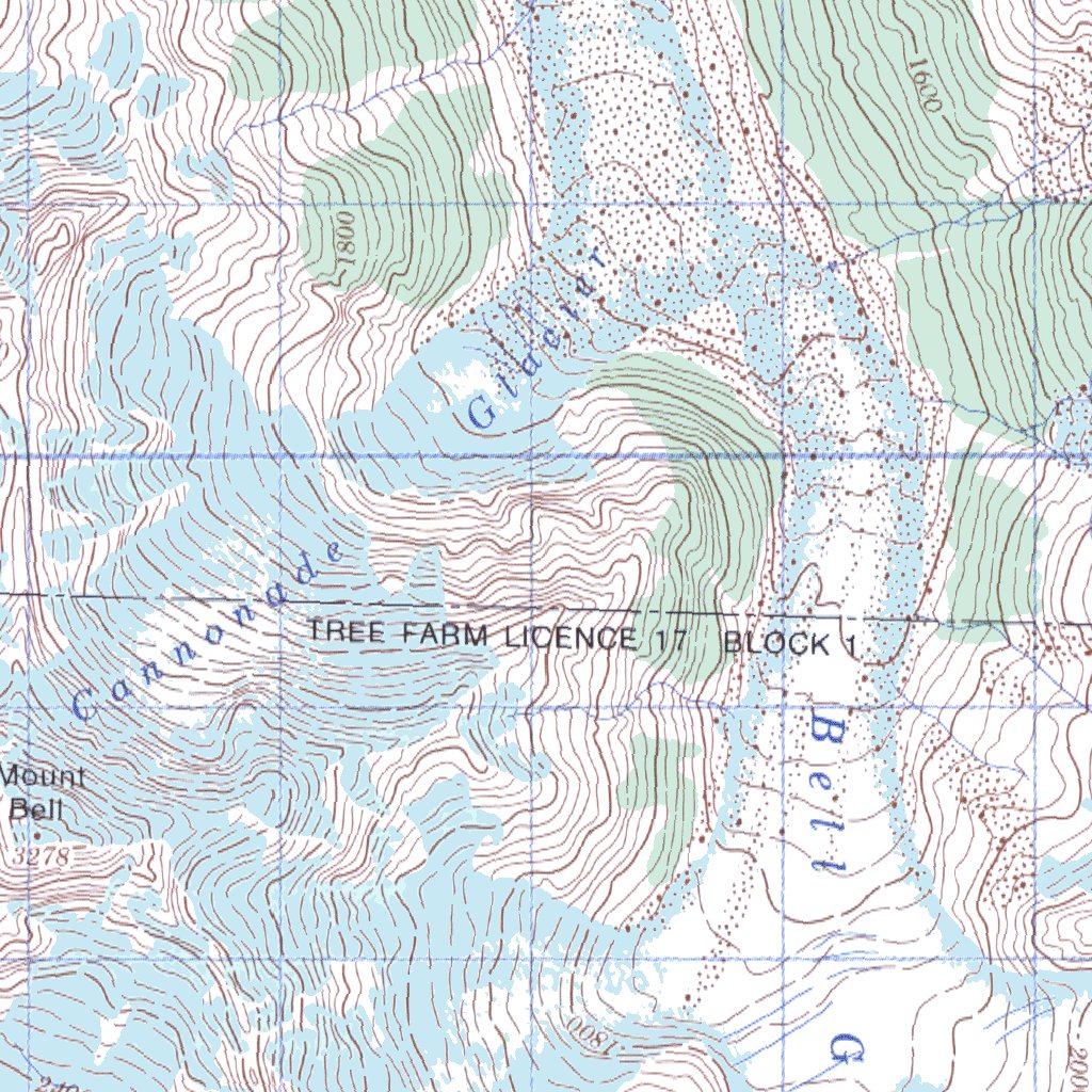 Mount Waddington, BC (092N06 CanMatrix) Map by Natural Resources Canada