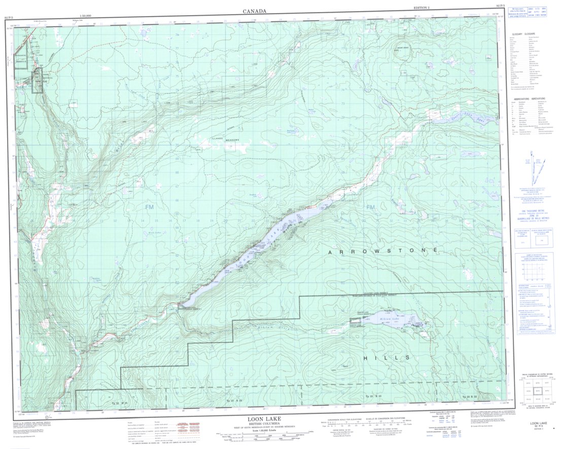Quesnel Lake, BC (093A10 CanMatrix) Map by Natural Resources Canada