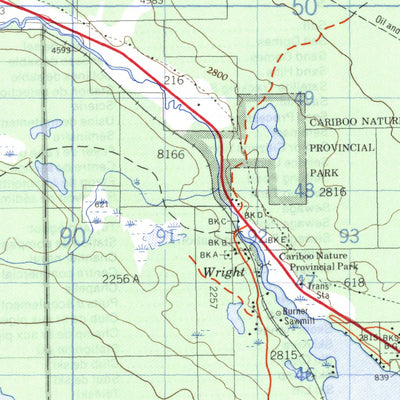 Chimney Lake, BC (092P13 CanMatrix)